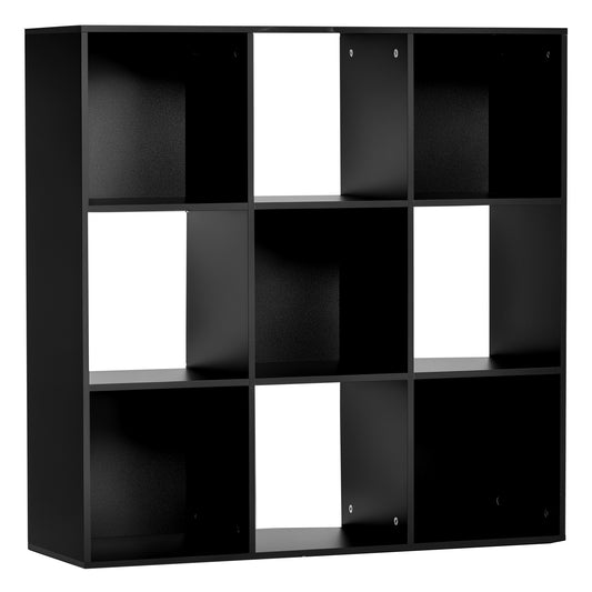 3-tier 9 Cubes Storage Unit Particle Board Cupboard Bookcase Organiser Home Office Shelves