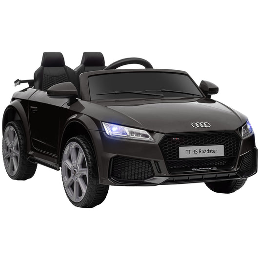Kids Licensed Audi TT Ride-On Car 12V Battery w/ Remote Suspension Headlights and MP3 Player 2.5-5km/h Black
