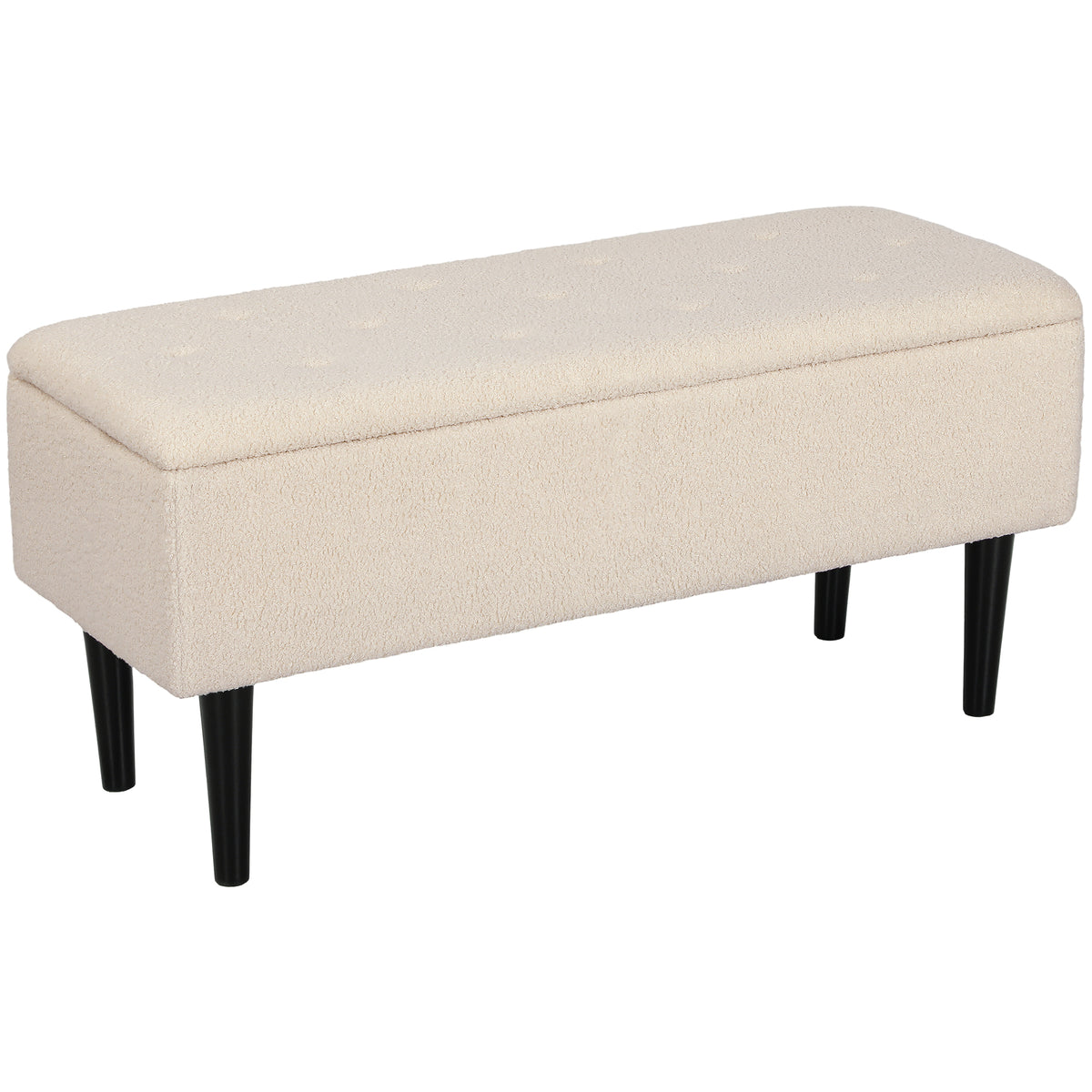 57L Teddy Fleece Storage Ottoman