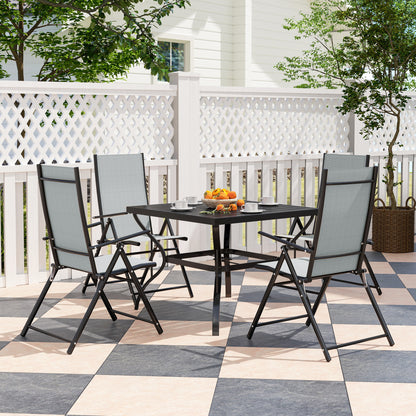 Five-Piece Steel Frame Patio Set