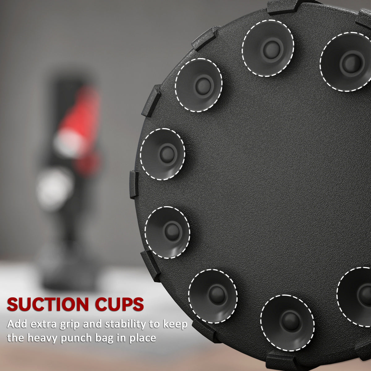 6ft Heavy Boxing Bag with Stand and Suction Cup Base