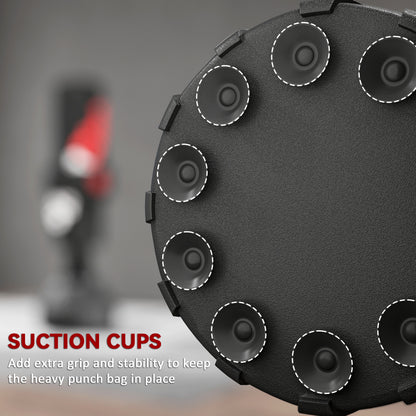 6ft Heavy Boxing Bag with Stand and Suction Cup Base